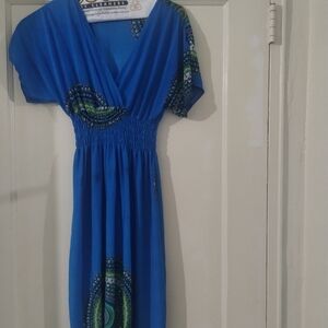 Elegant Blue Women's Dress